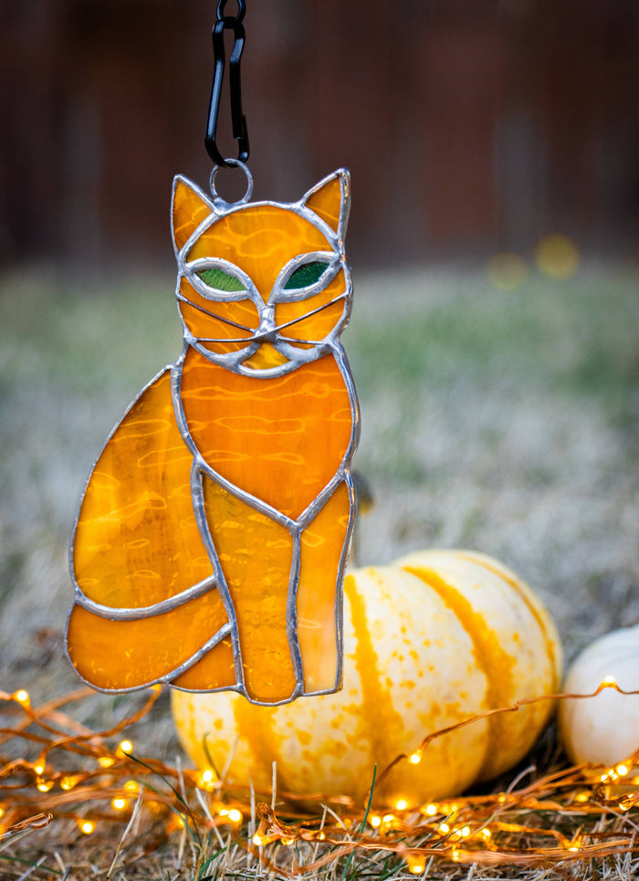 Small Cat Stained Glass