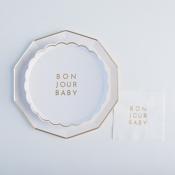 Small Plates, White Bonjour Baby