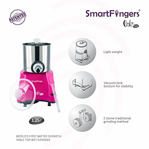 Table top wet grinder 1.25L capacity perfect for small families