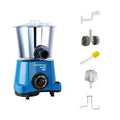 SmartFingers Masala W2 blue wet grinder with stainless steel drum and accessories