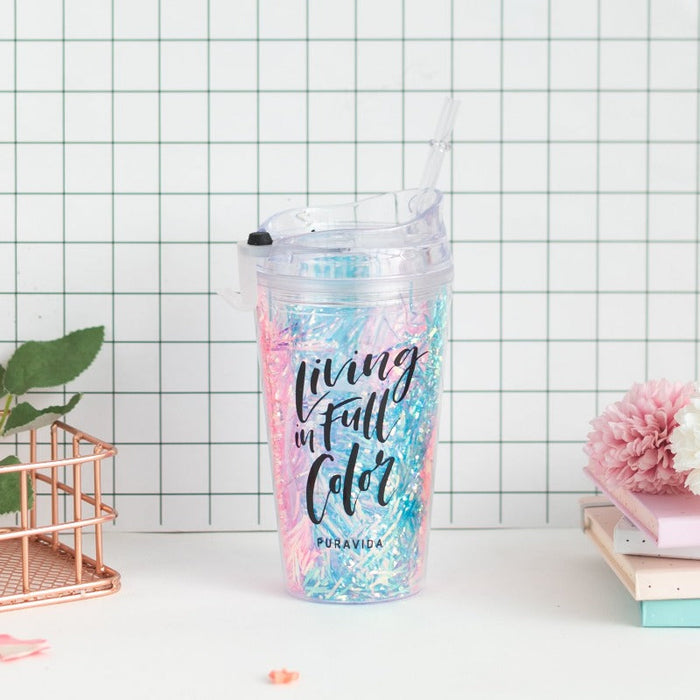 Splash Color Sipper Sippers June Trading Blue & Pink