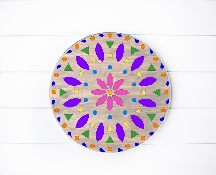 Hispanic folk art 1   18 in round