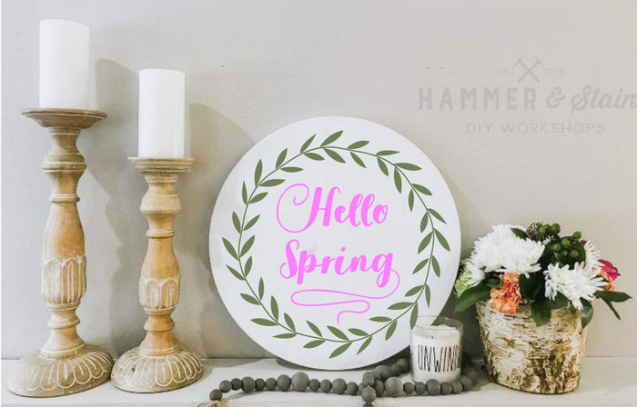 SPRING ROUNDS & DOOR HANGERS WORKSHOP