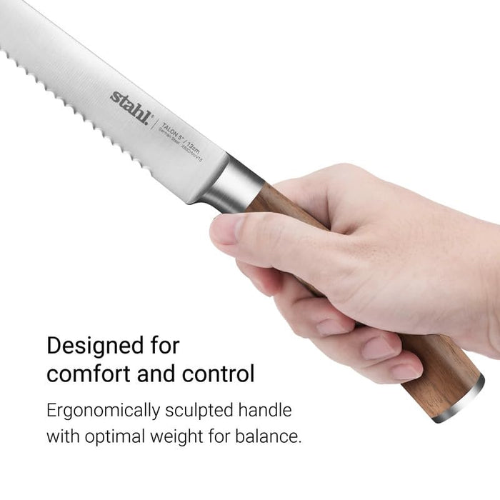 Stahl Talon tomato steak knife 5 inch German stainless steel blade full length view