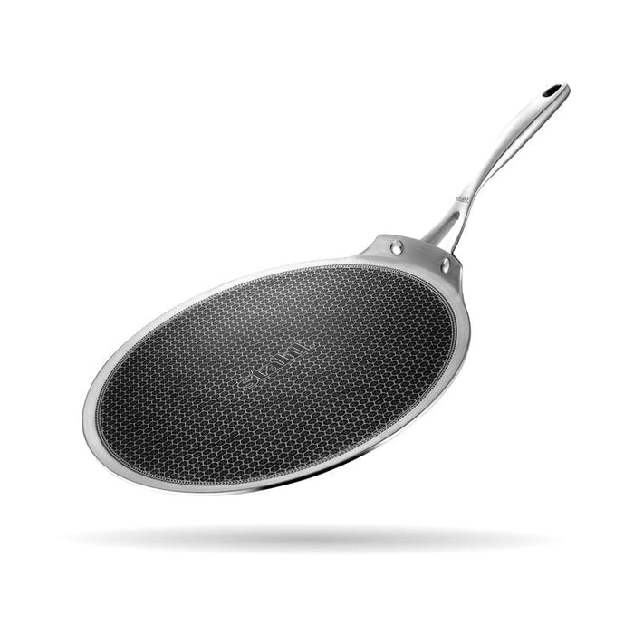 Stahl Artisan Hybrid Flat Tawa with Honeycomb Non-Stick Surface
