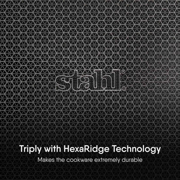 Stahl Artisan Hybrid Flat Tawa with Honeycomb Non-Stick Surface