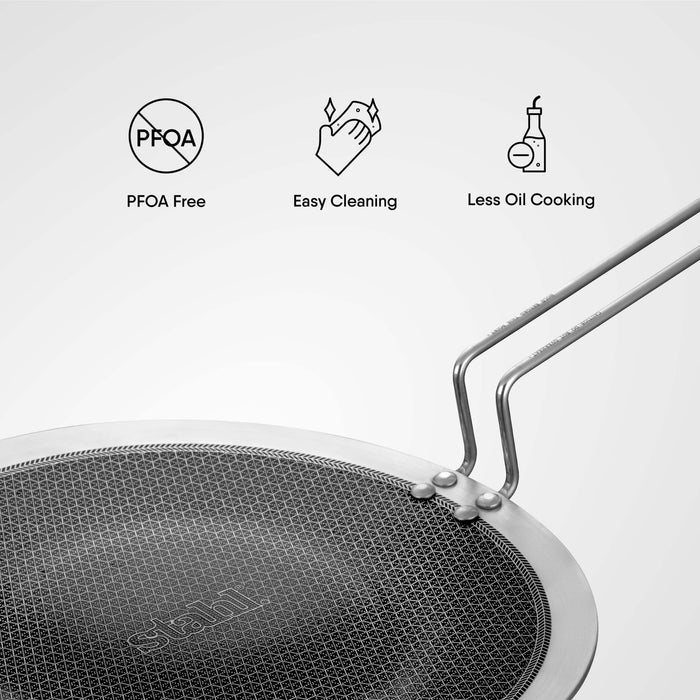 25cm Non-Stick Roti Tawa with Induction Base and Scratch Resistant Surface