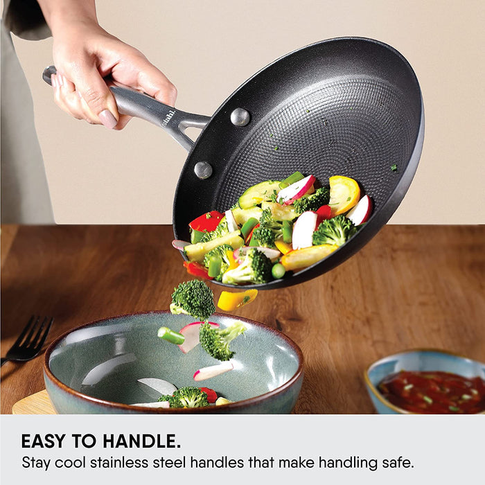 Stahl Blacksmith Hybrid Cast Iron Frypan Without lid