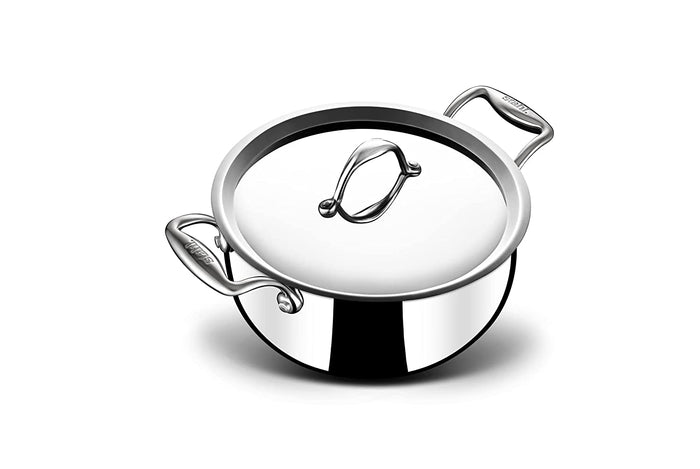 Stahl Triply Stainless Steel Artisan Belly Pot with Lid