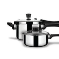 Stahl Xpress Triply Pressure Cooker Combo Set 2.5L & 3L with Glass Lid