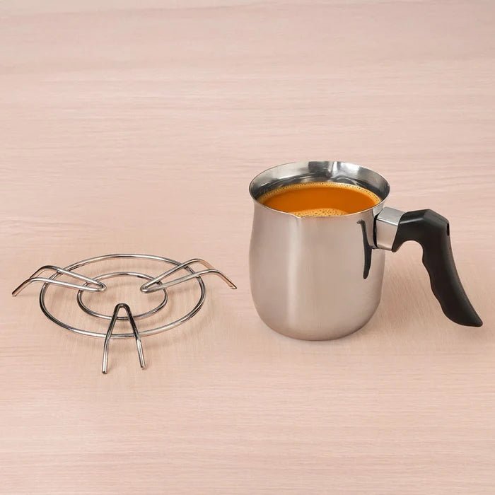 Stainless Steel Turkish Coffee Warmer 500ml / 900ml - Stay-Cool Handle, Induction Friendly, 100% Food-Safe