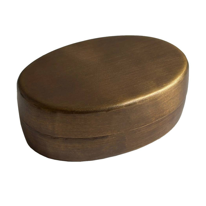 Standing Horse Pill Box, Solid Antiqued Brass