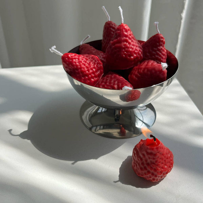 Strawberry Candles - 10 Pack