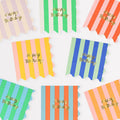 Stripe Happy Birthday Large Napkins, Set of 16
