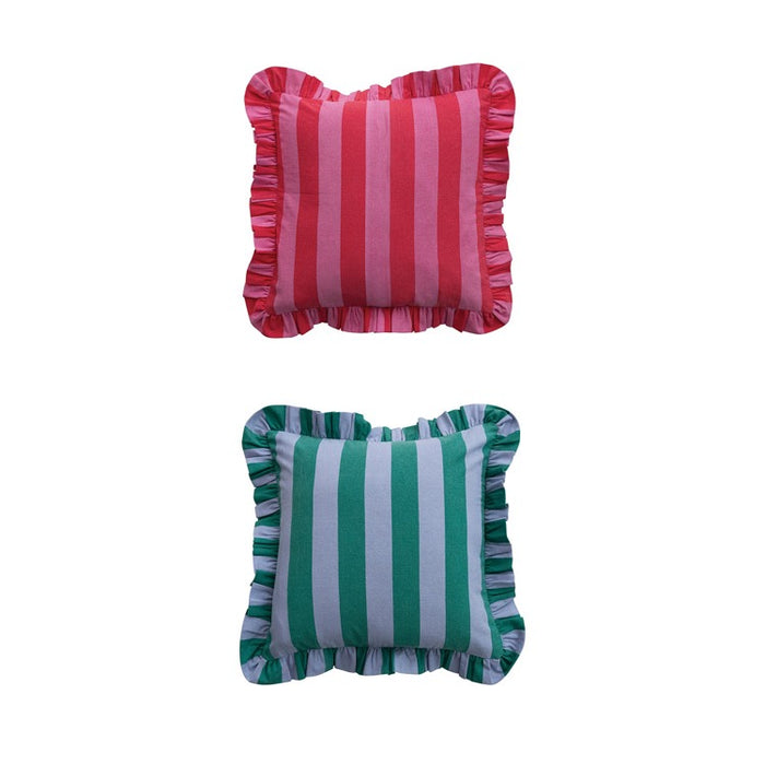 Striped Cotton Pillow, 2 Colors