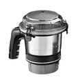 Sujata MG Series 500ml stainless steel chutney jar with lid and blade assembly for 1000W mixer grinders