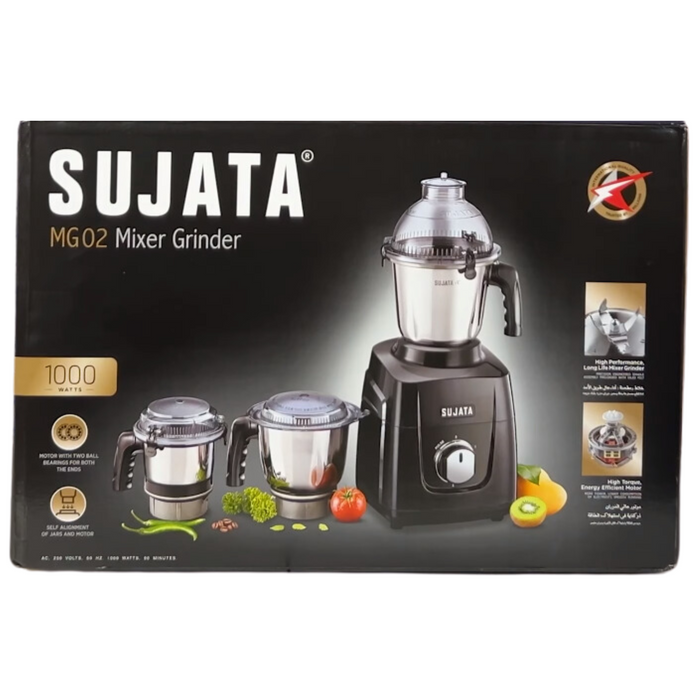 Sujata MG02 professional mixer grinder for grinding spices making chutneys and blending smoothies