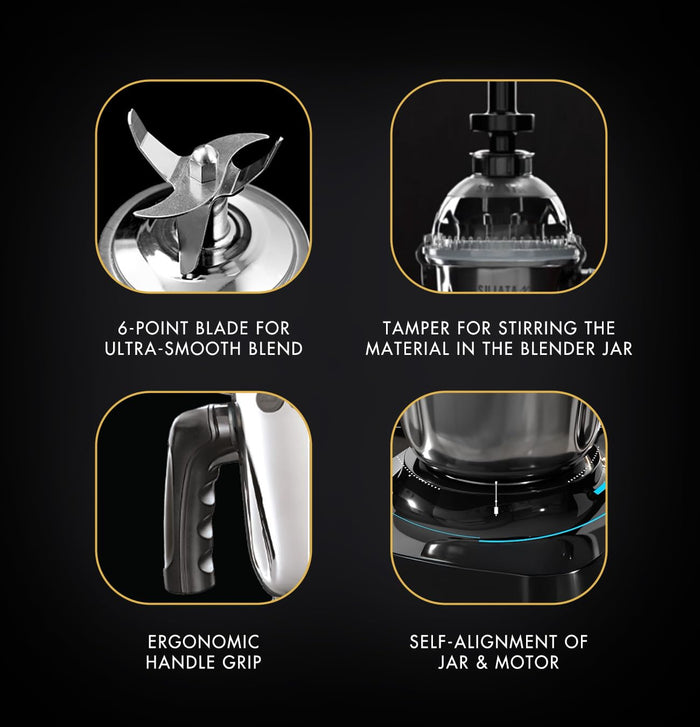 Sujata 1000 watt mixer grinder with 2 year warranty ideal for daily Indian cooking needs