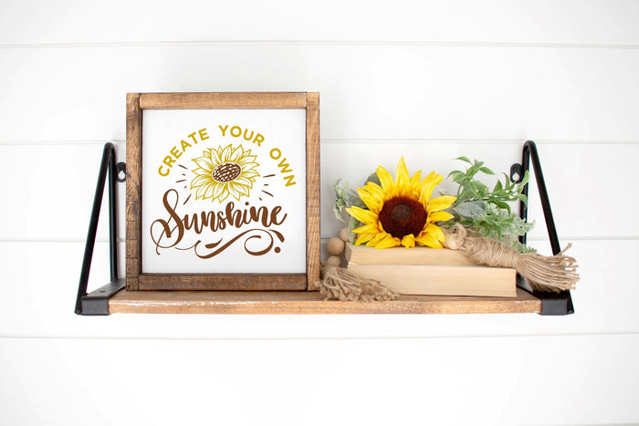 Create Your Own Sunshine 12" Framed Square