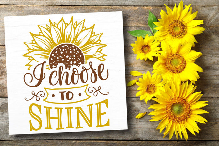 I Choose to Shine 12" Square