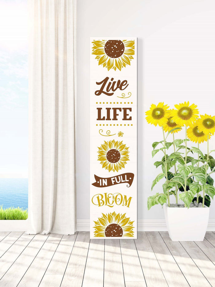Live Life in Full Bloom 4' Leaner