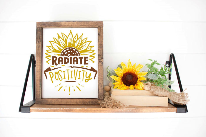 Radiate Positivity 12" x 14" Framed