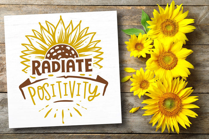 Radiate Positivity 12" Square
