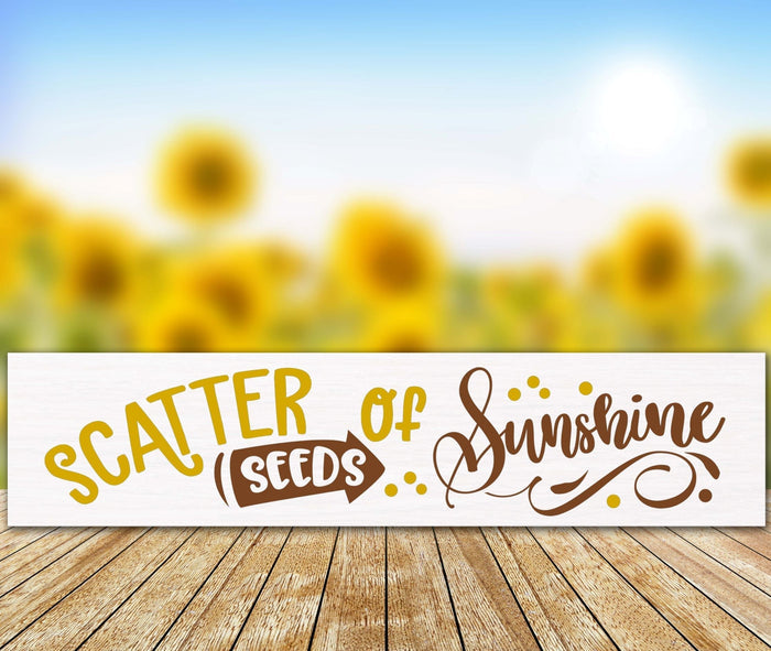 Scatter Seeds of Sunshine 24" Plank
