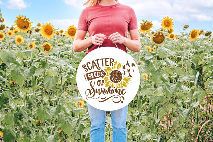 Scatter Seeds of Sunshine 18" Round
