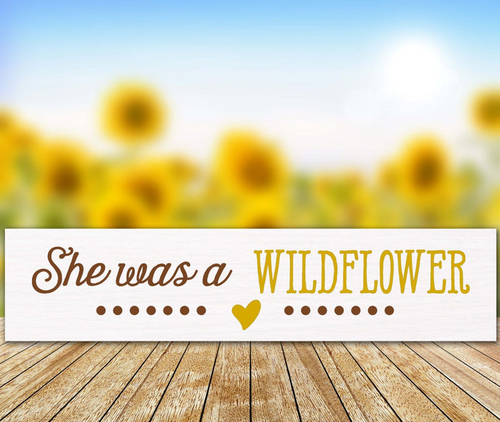 She Was a Wildflower 24" Plank