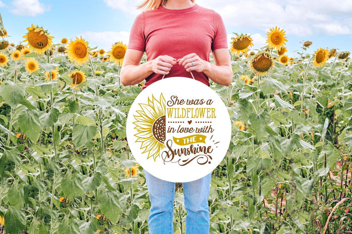 She Was a Wildflower 18" Round