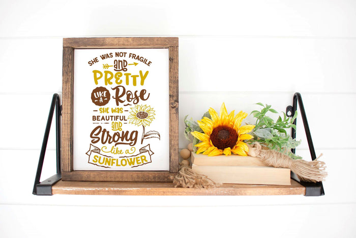 She Was Not Fragile 12" x 14" Framed