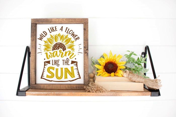 Wild Like a Flower 12" x 14" Framed