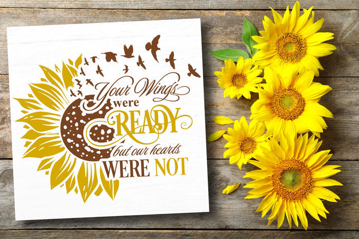 Your Wings Were Ready 12" Square