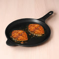 Super Smooth Cast Iron Shallow Fry Pan 24.6 cm, Pre-seasoned, Naturally Nonstick, 100% Pure, Toxin-free, Induction 1.6kg