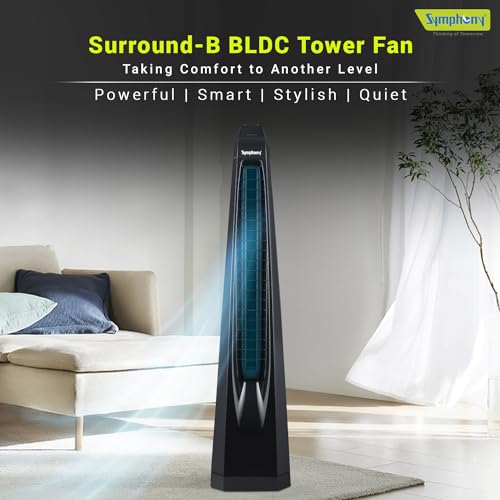 Energy-Efficient Tower Fan with 7 Speed Levels and Smart Timer