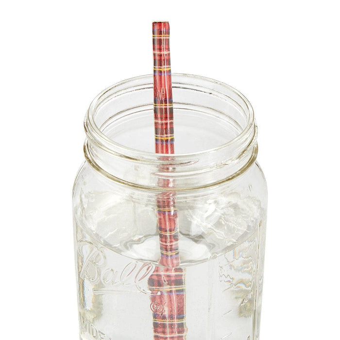 Tartan Ceramic Straw
