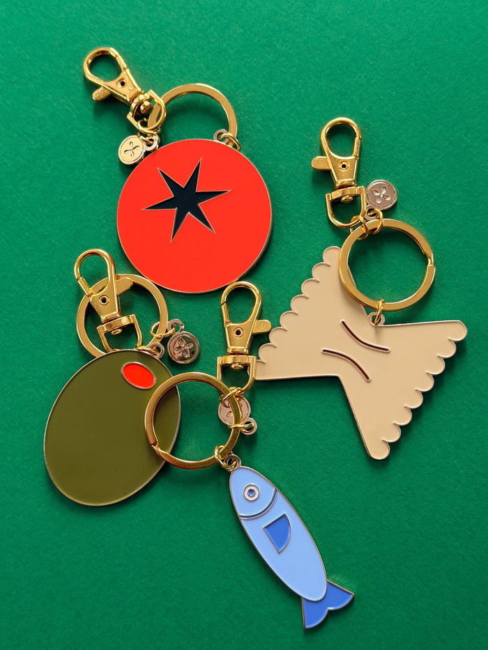 Tomato Enamel Keychain & Bag Charm