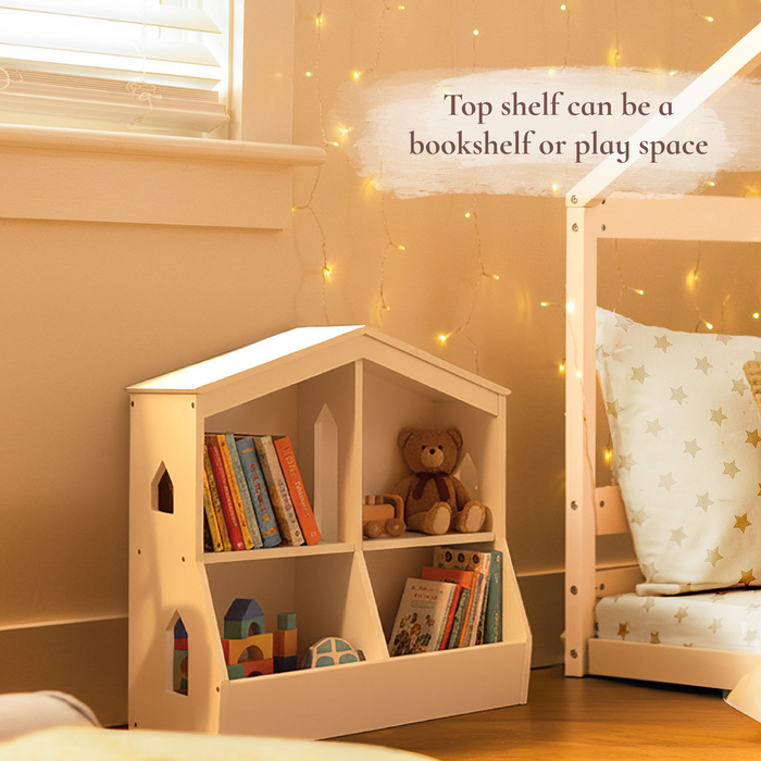 Trellis Storage Cubby Bookcase