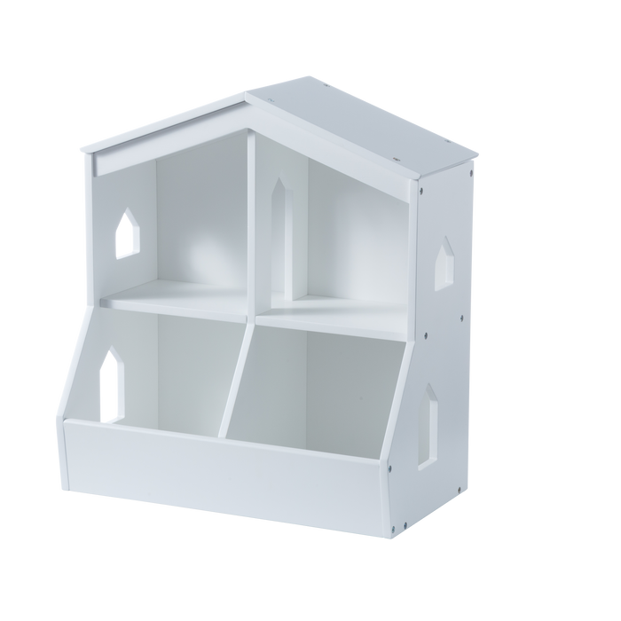 Trellis Storage Cubby Bookcase