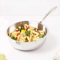 TurboCuk Tri-ply Stainless Steel Deep Fry Pan 1.6L, Premium Quality, 3 Layer Thick Body, 100% Toxin-free, Non-stick, Induction & Gas
