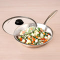 TurboCuk Tri-ply Stainless Steel Fry Pan+ Glass Lid 1.5/1.7/1.9L, Premium Quality, 3 Layer Thick Body, 100% Toxin-free, Non-stick, Induction & Gas