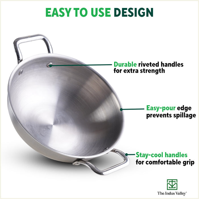 best stainless steel kadai