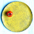 Swampgirl Pottery Large Round Serving Platter Tumeric