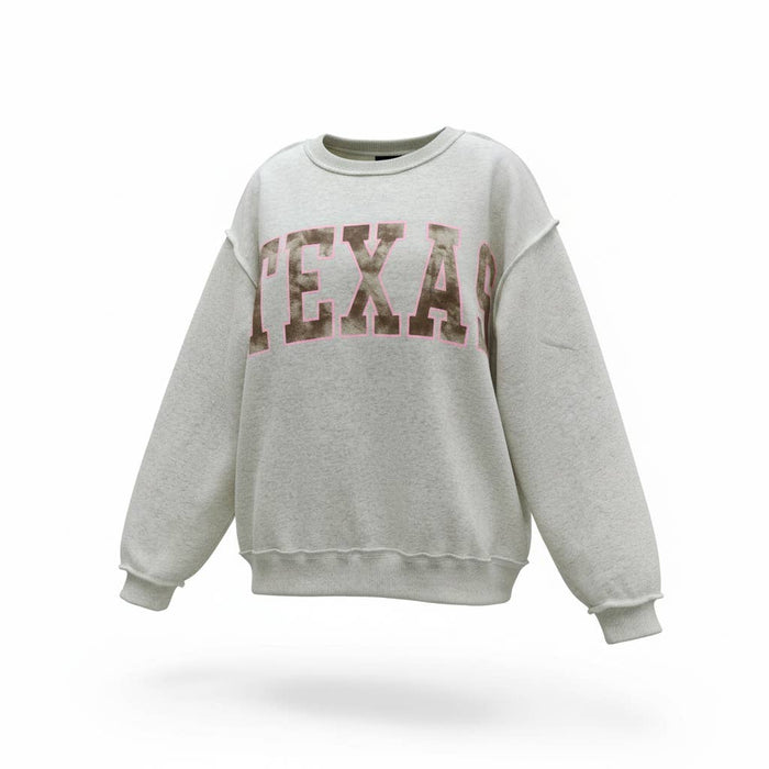 TX/TEXAS  Reversible Varsity Fleece Sweatshirt
