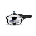 Ultra Triply Krono Pressure Cooker with Whistle Counter in AISI 304 stainless steel for precise cooking.