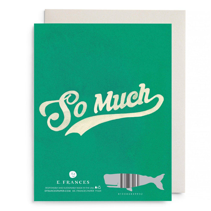 Varsity Thanks Greeting Card