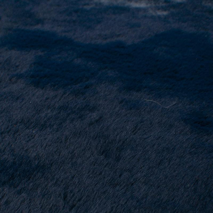 Velvet Plush Comfort Midnight Blue Room Mat (100% Anti-Slip)