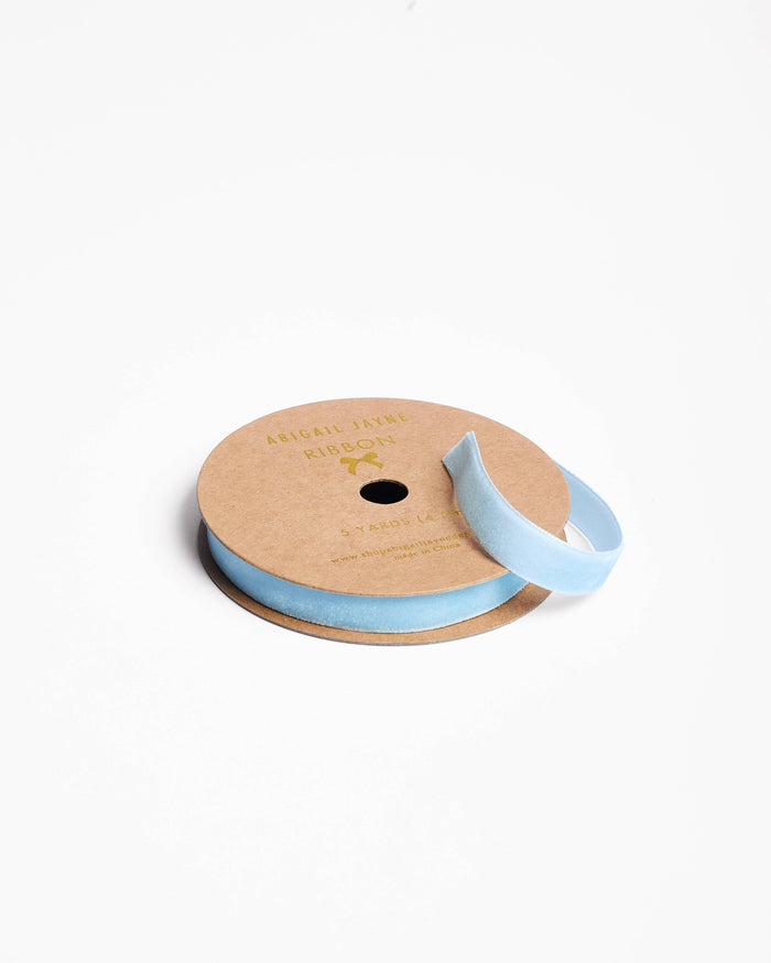 Velvet Ribbon - Sky Blue