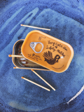 Very Cute Tin of Safety Matches (Orange)